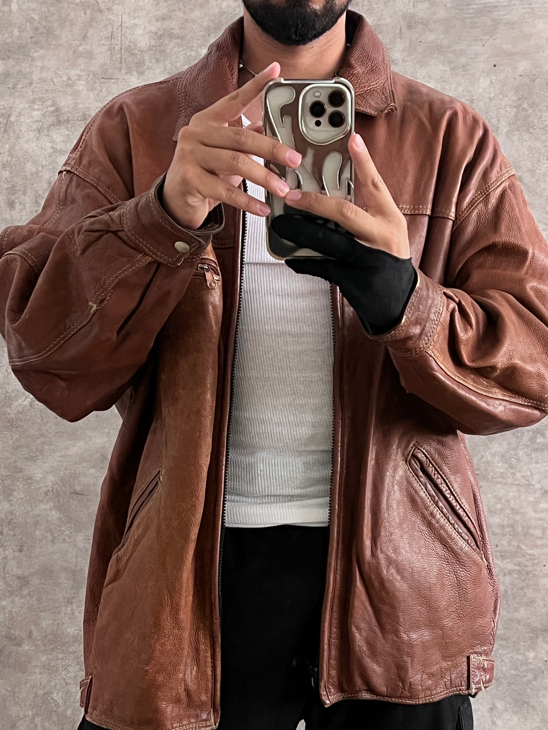 Cowboy Vintage Leather jacket (2XL)