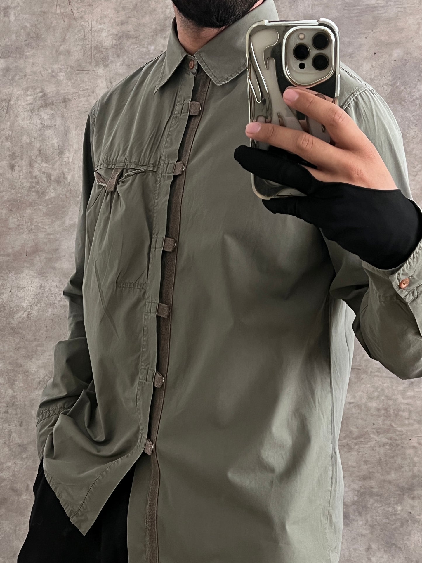 Camisa workwear military-inspired (M)