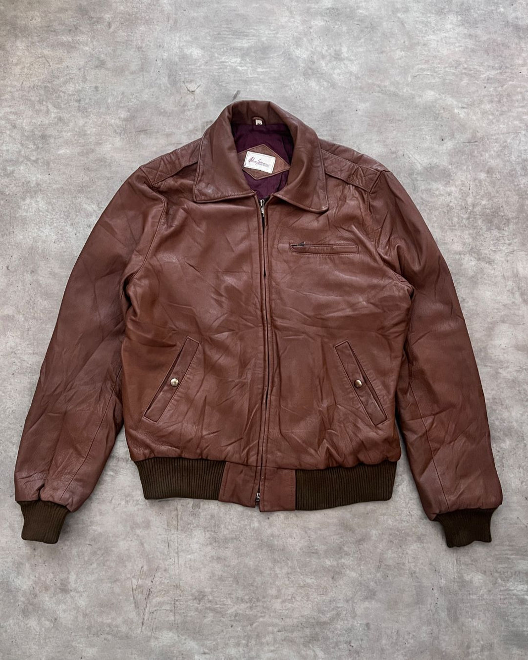 LEATHER JACKT (M)
