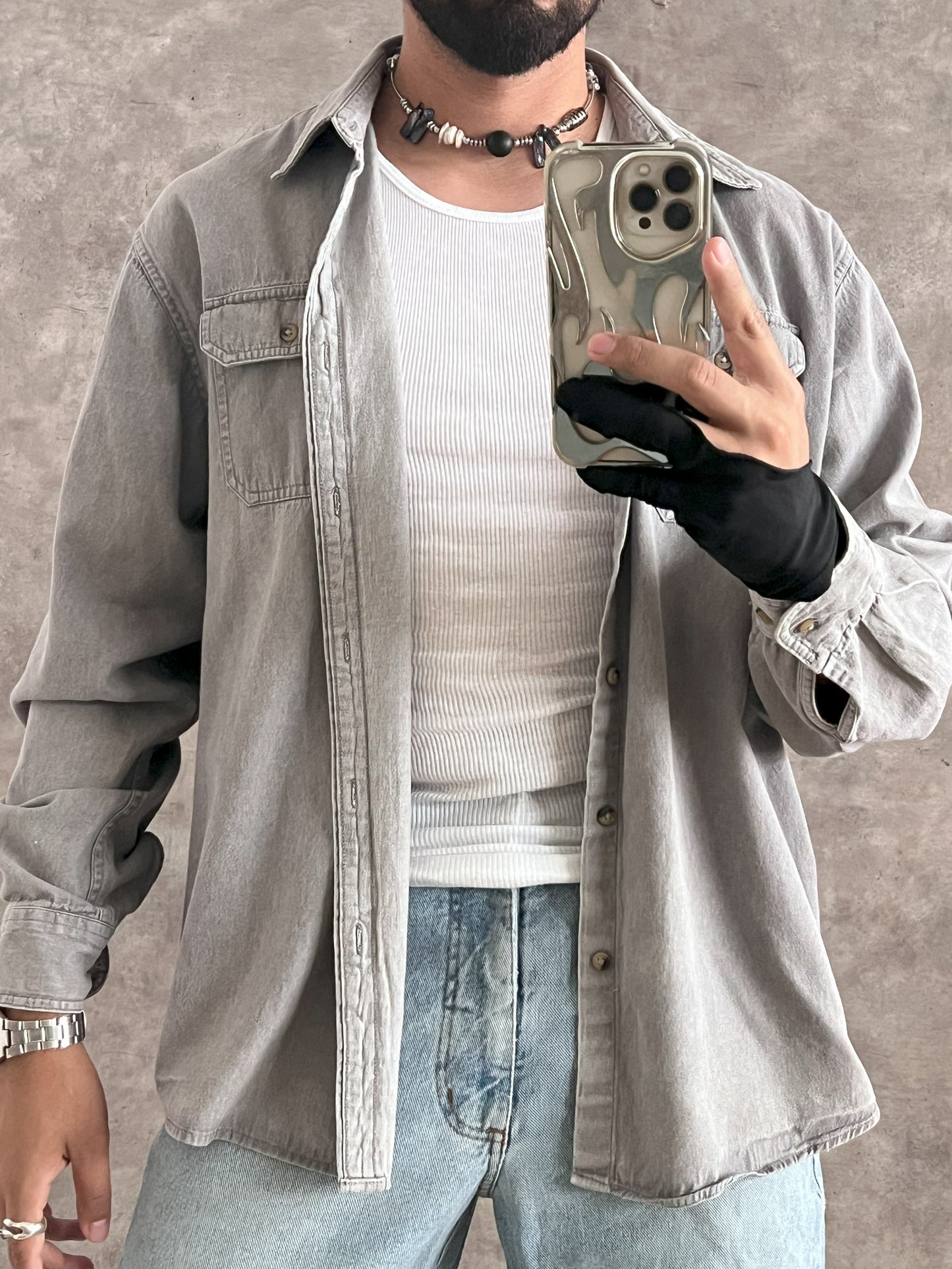 Workwear / Grey shirt Wrangler (XL)