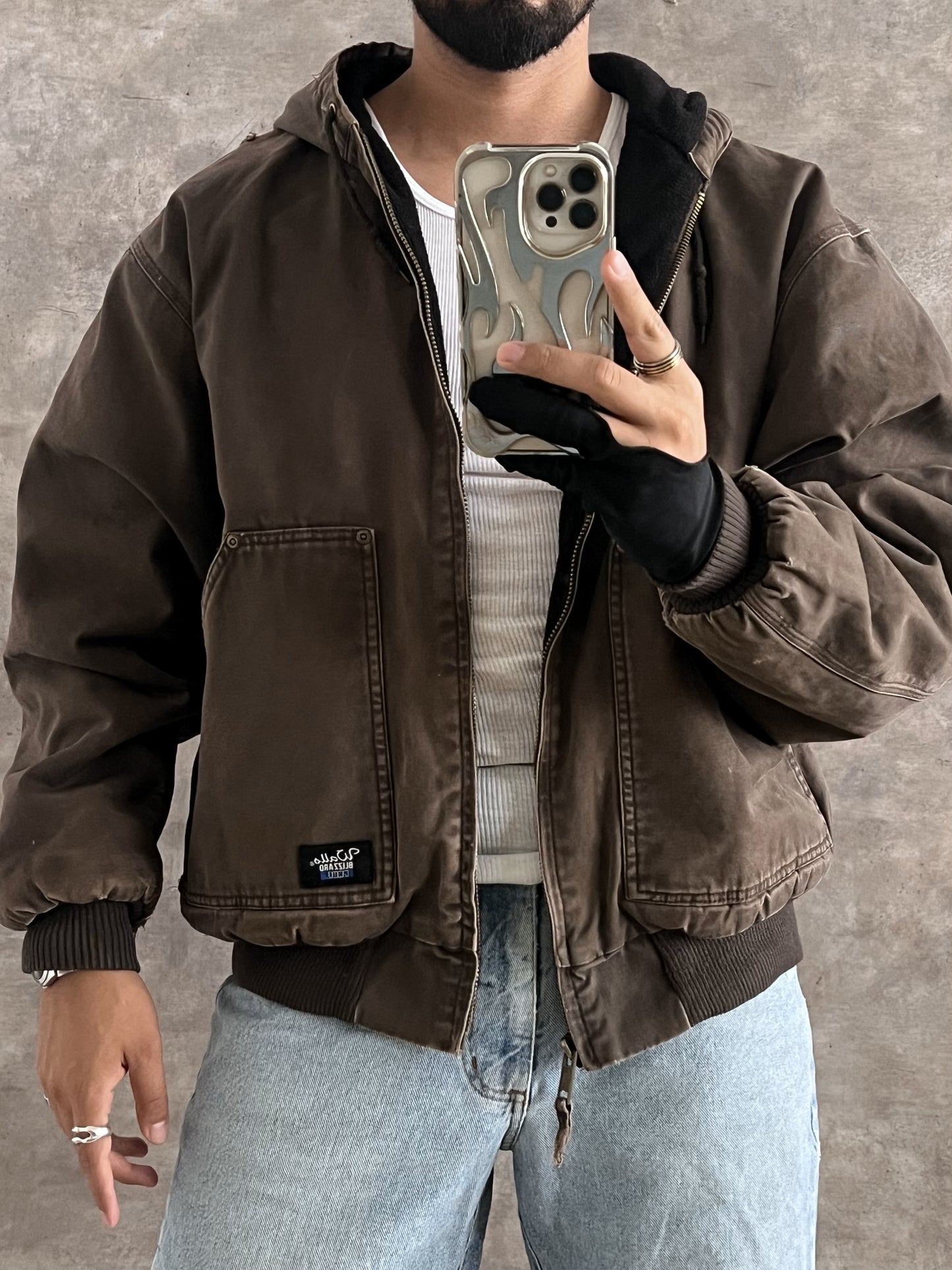 Vintage Brown Work Jacket  (XL)