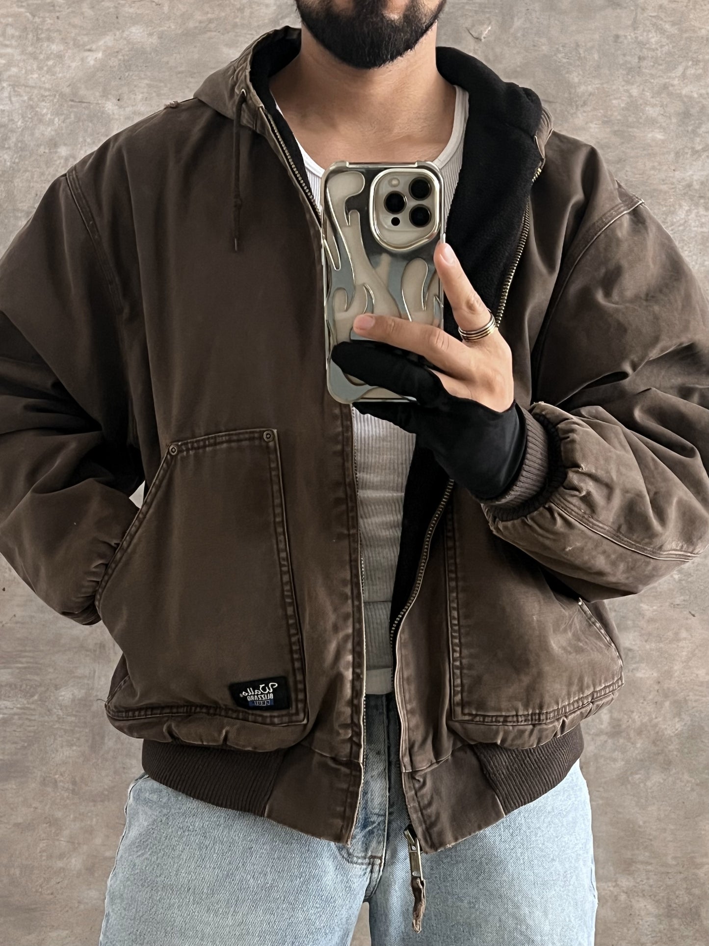 Vintage Brown Work Jacket  (XL)