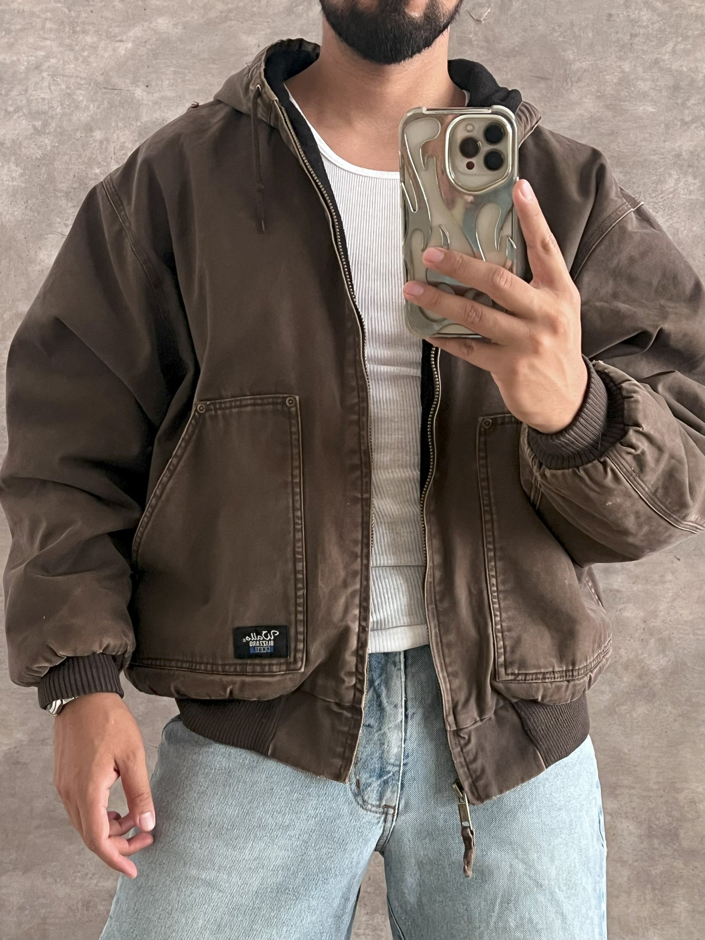Vintage Brown Work Jacket  (XL)