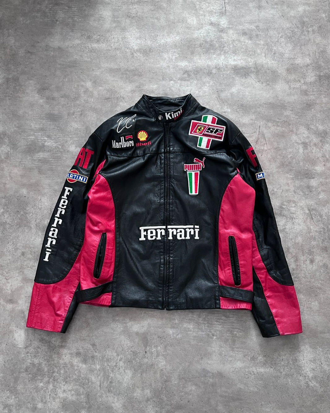 FERRARI RACER LEATHER JACKET (S/M)