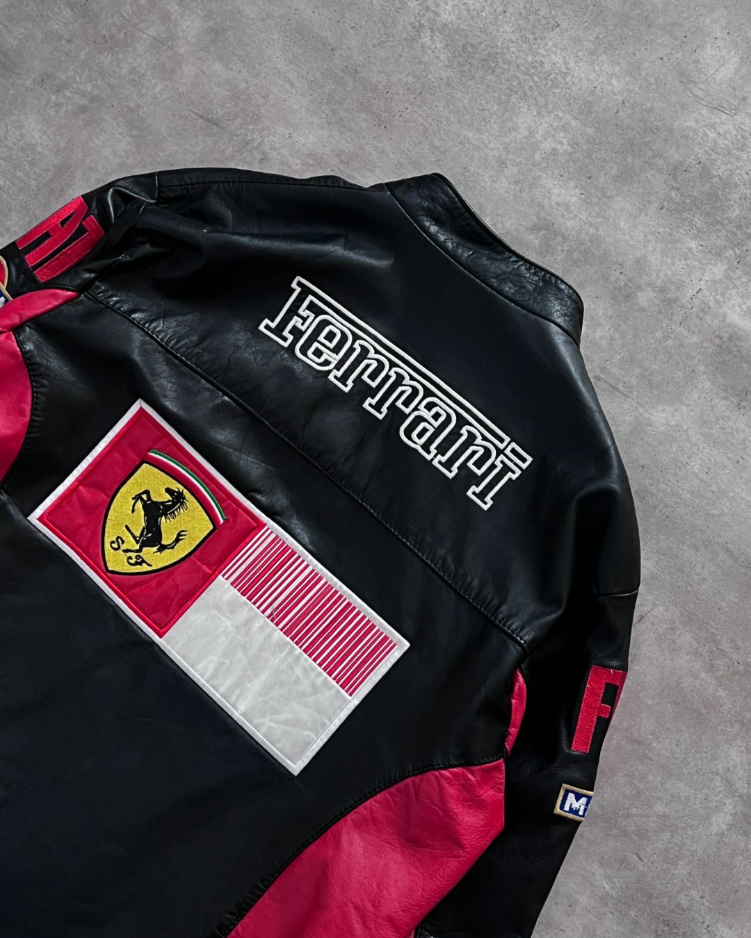 FERRARI RACER LEATHER JACKET (S/M)