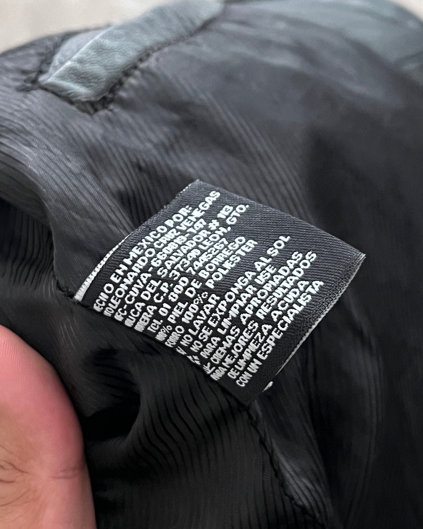 Retro Leather Jacket ISLE OF MAN (M)