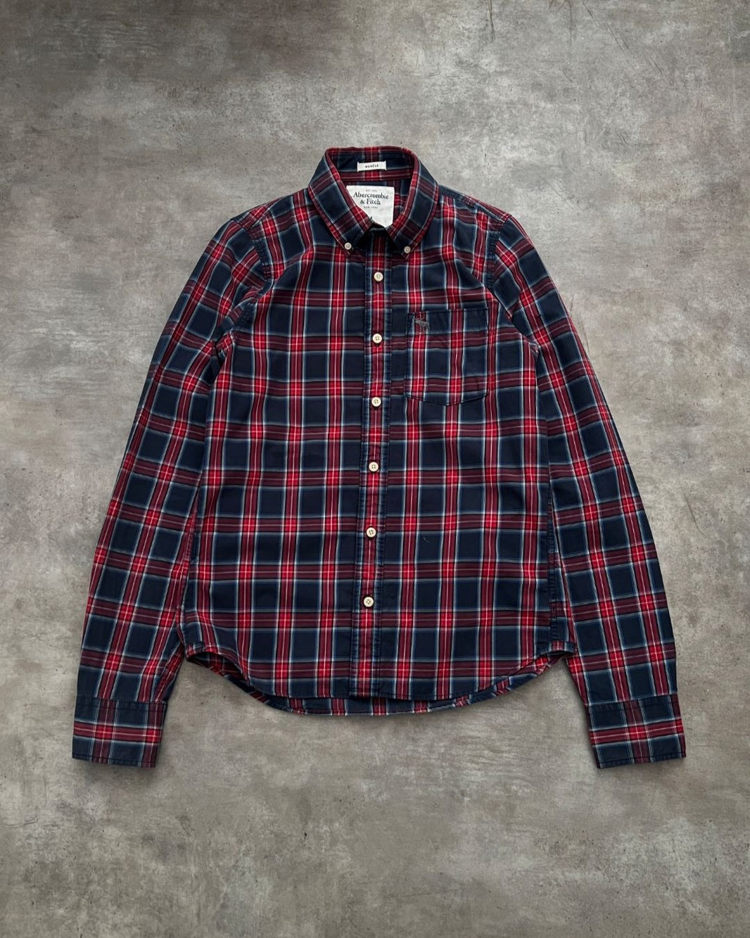 ABERCROMBIE PLAID SHIRT (M)