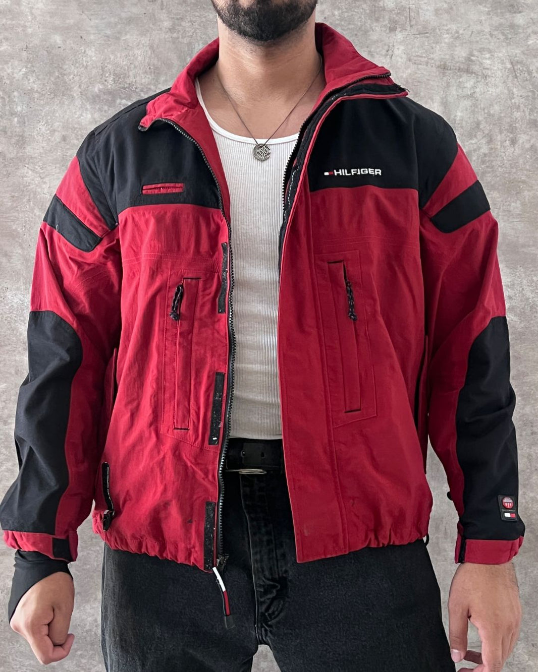 BIKER JACKET TOMMY HILFGR (M)