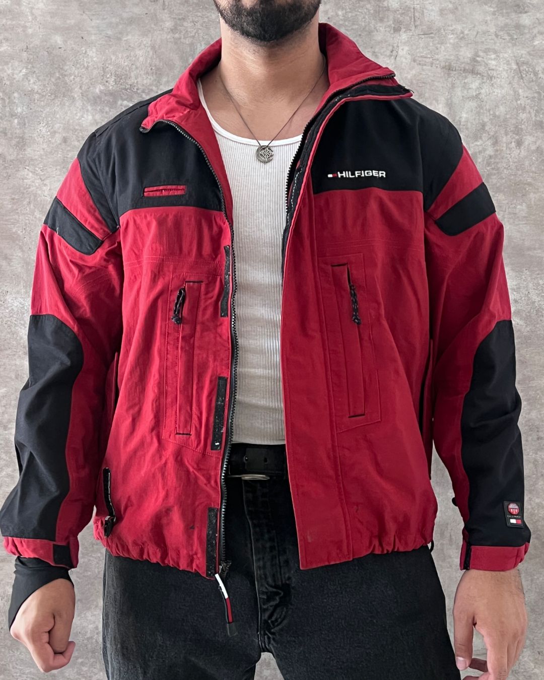 BIKER JACKET TOMMY HILFGR (M)