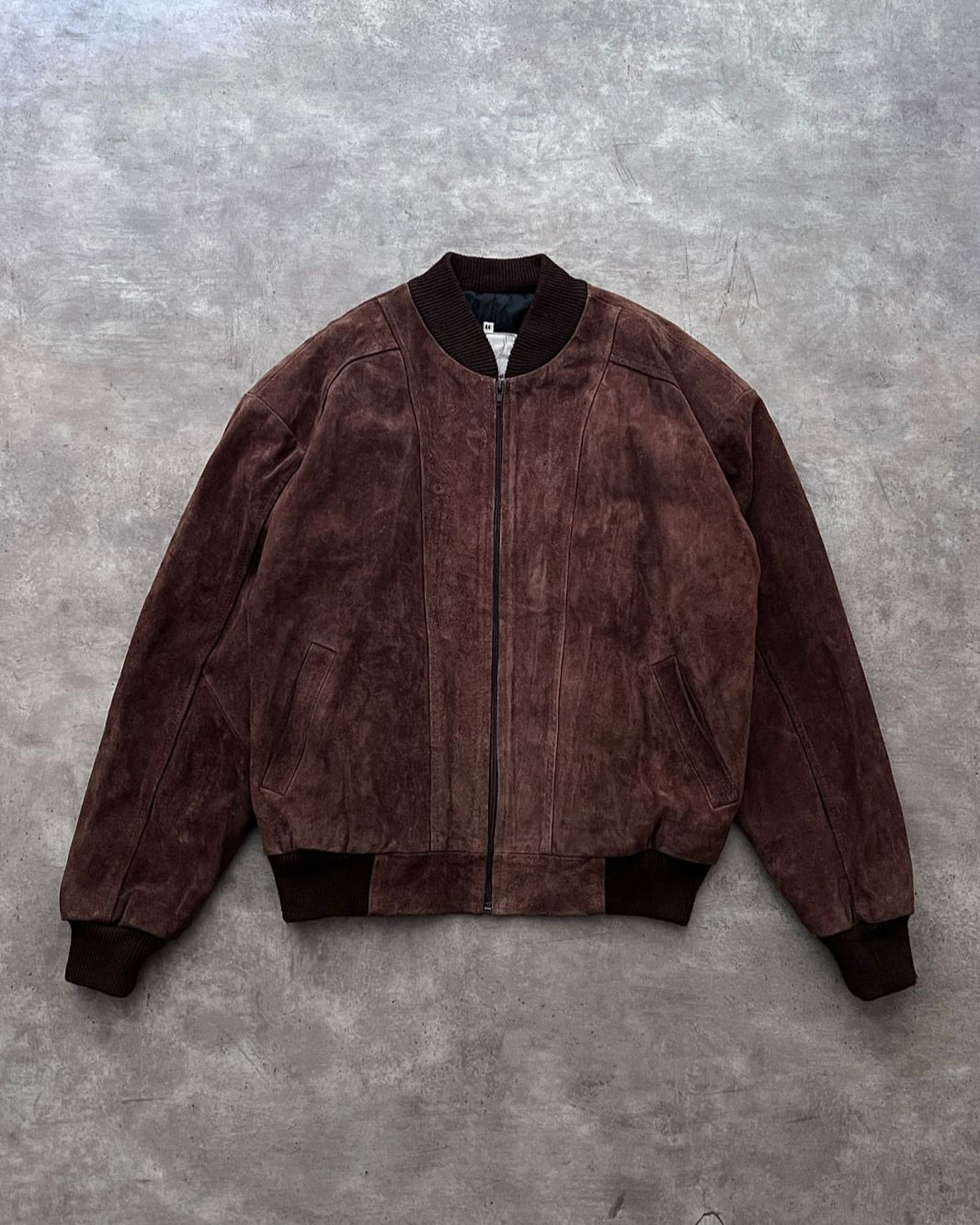 BOMBER LEATHER JACKET BR (L)