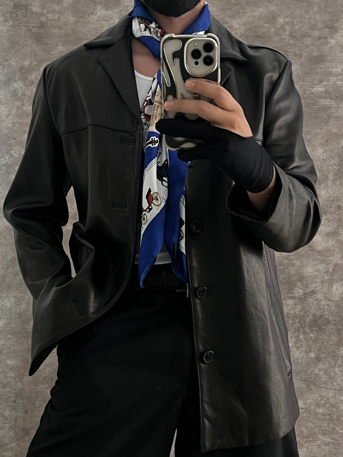 Leather Coat (S)