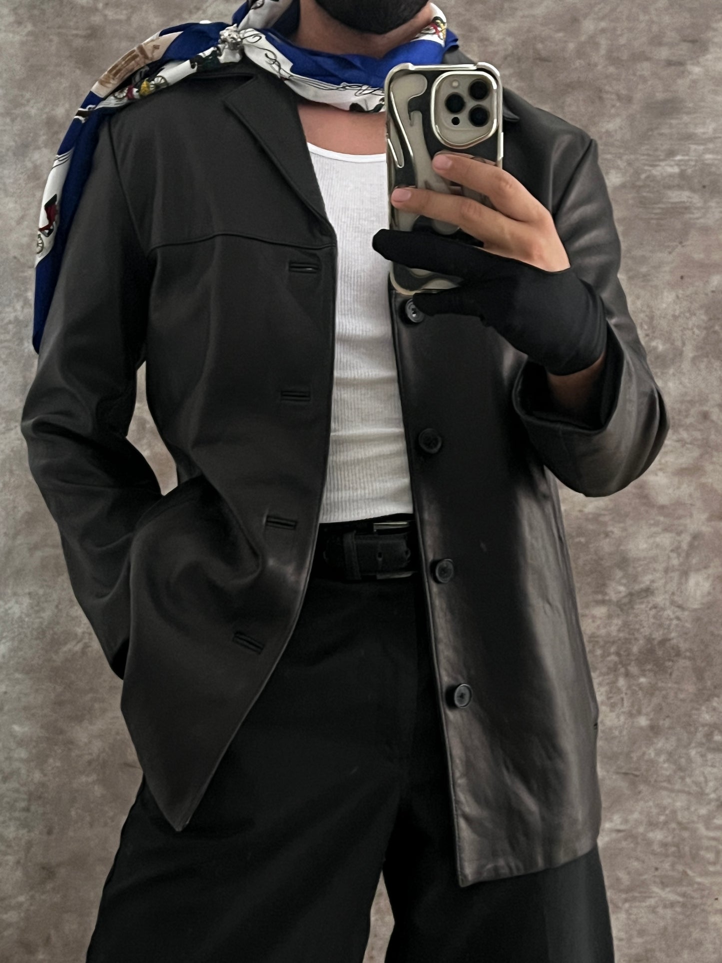 Leather Coat (S)