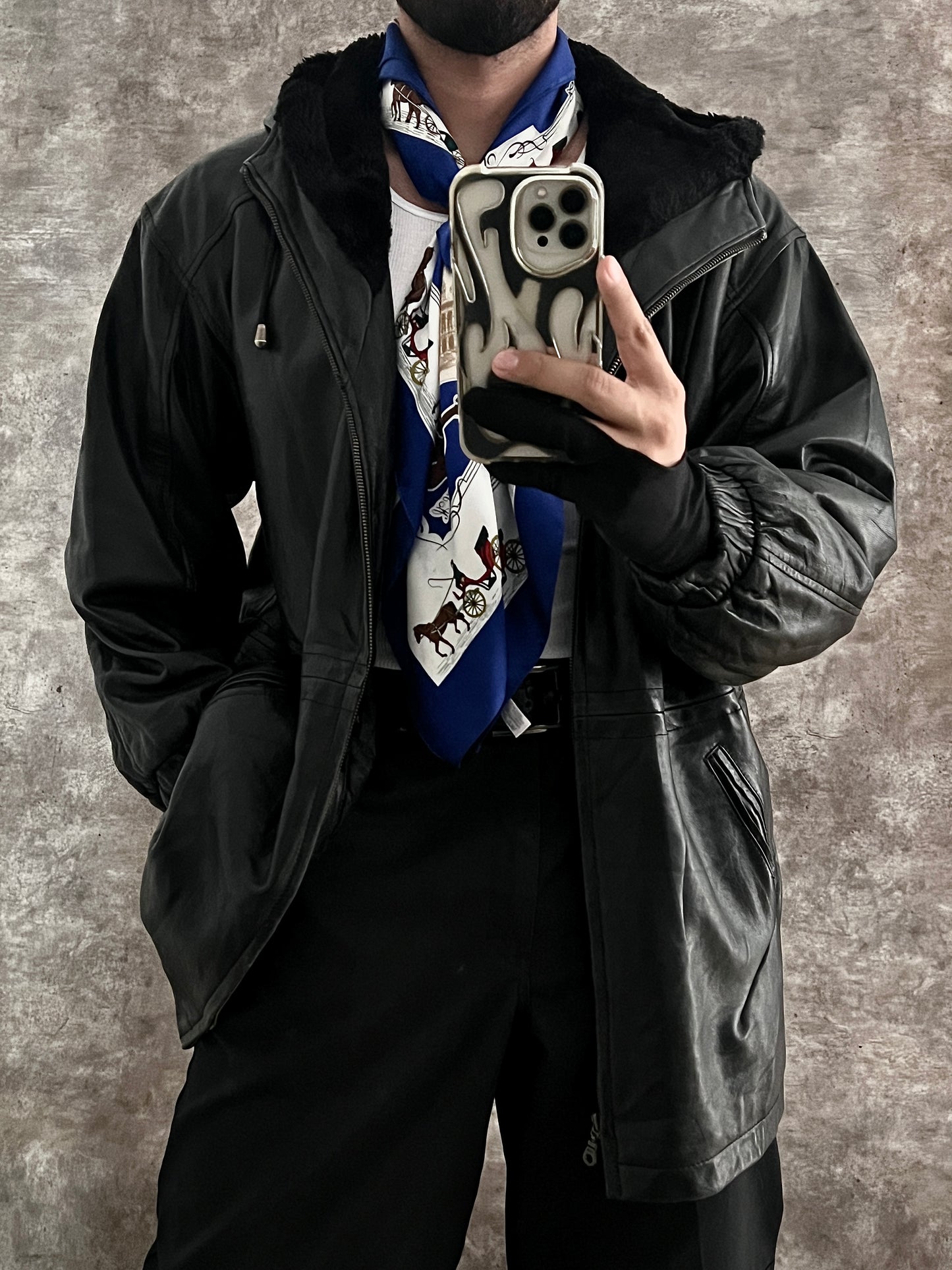Artist Leather Coat (M)