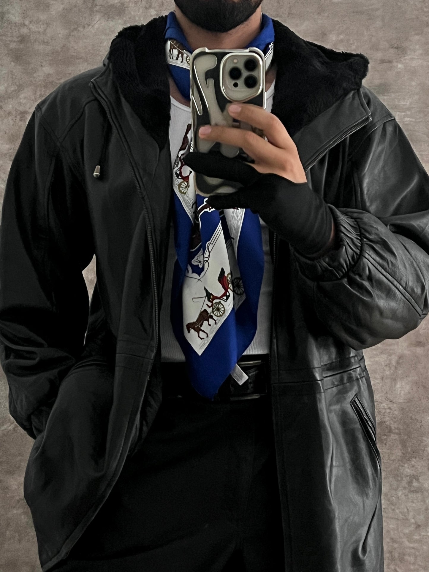 Artist Leather Coat (M)