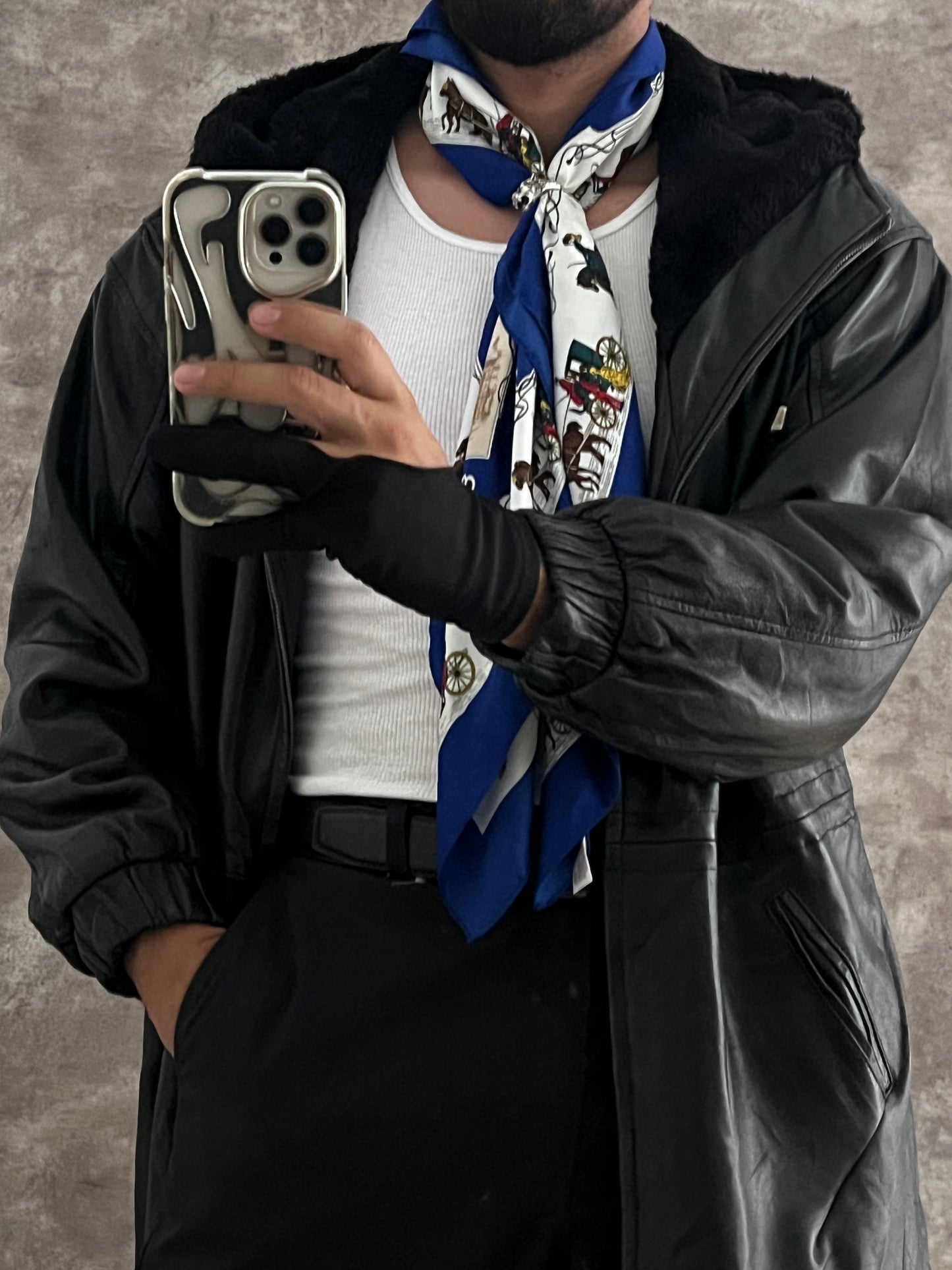 Artist Leather Coat (M)