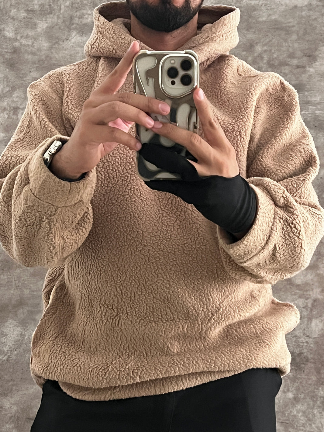 Sherpa Hoodie (L)