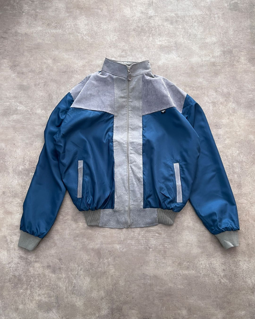 EMPORIO BLUE LEATHER JACKT (M)