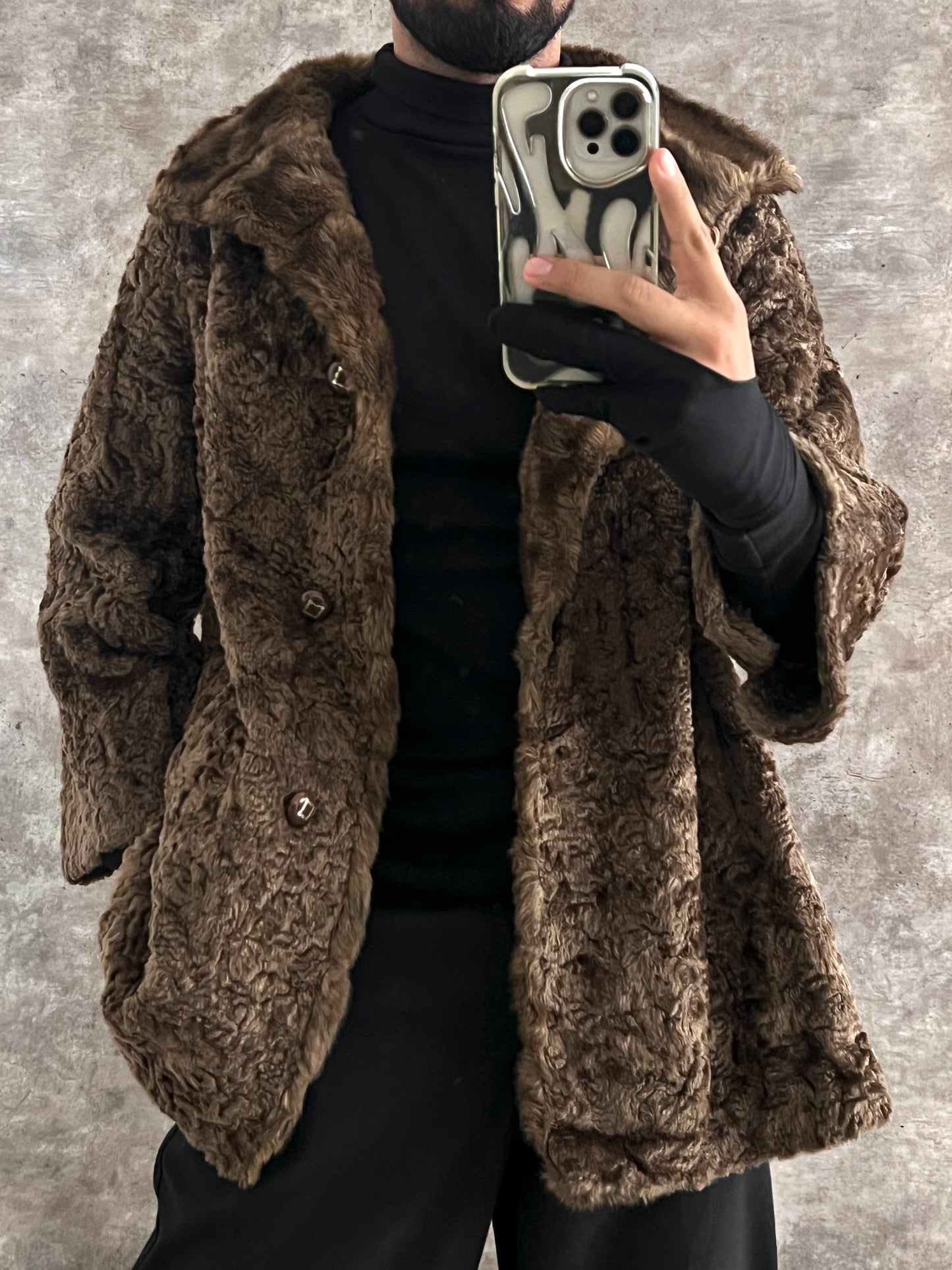 Faux fur Coat (S)