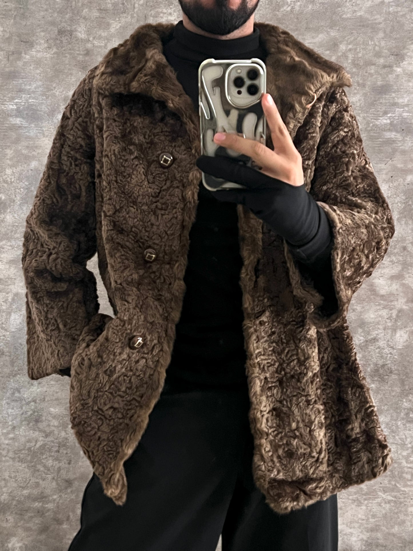 Faux fur Coat (S)