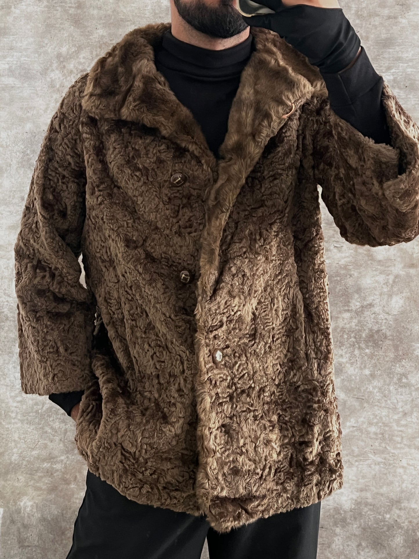 Faux fur Coat (S)