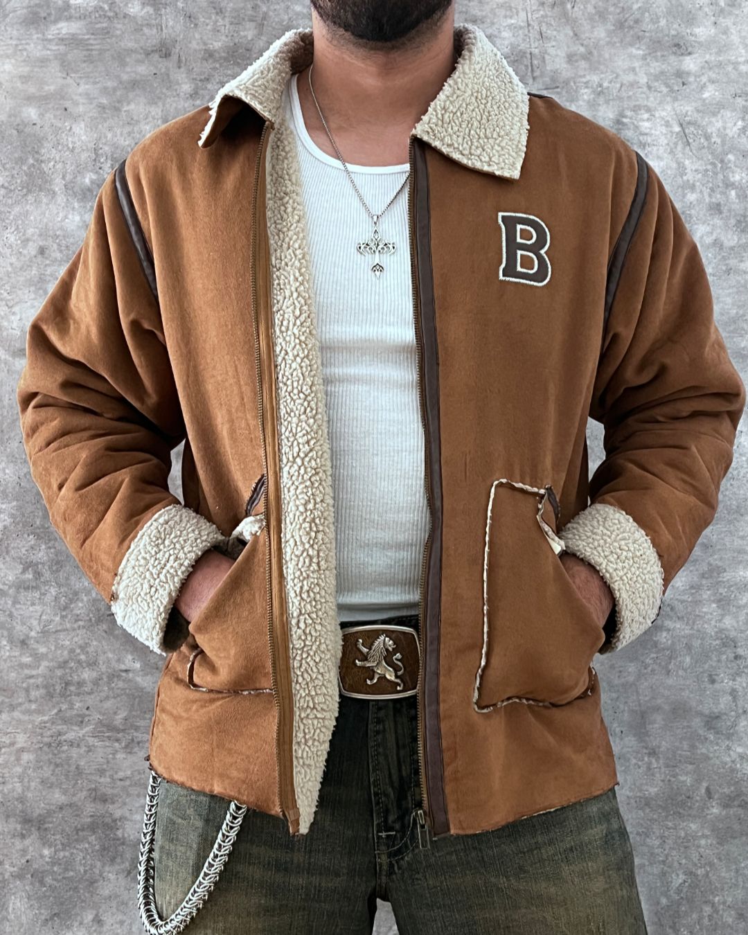 B SHERPA JACKET (M)