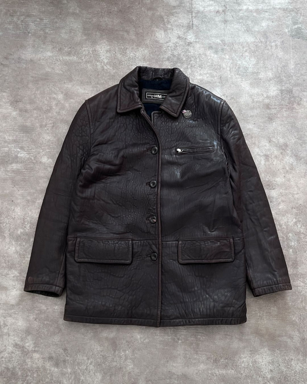 911 LAMBSKIN LEATHER JACKET (S)