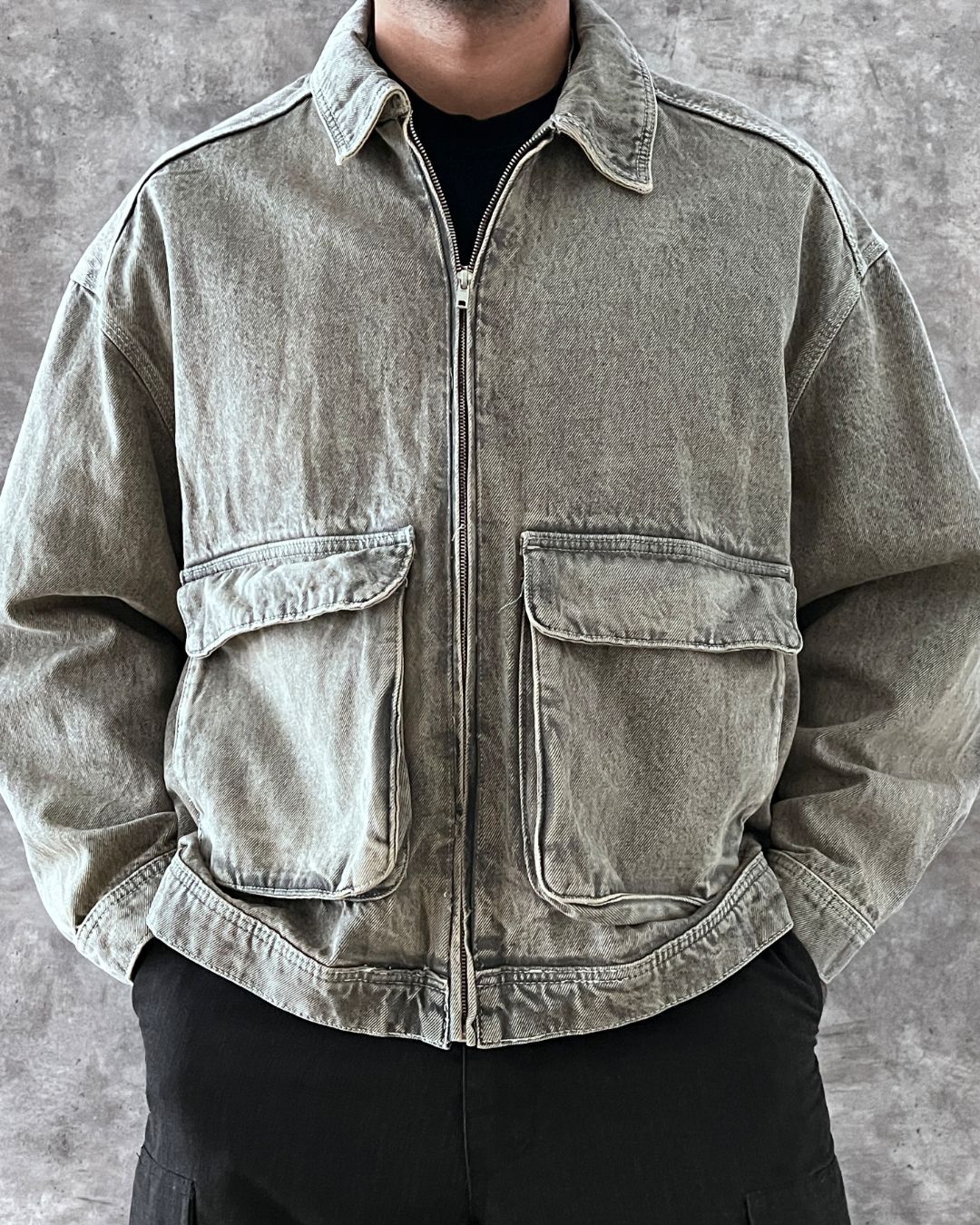 DENIM JACKET BOXY FIT (M)