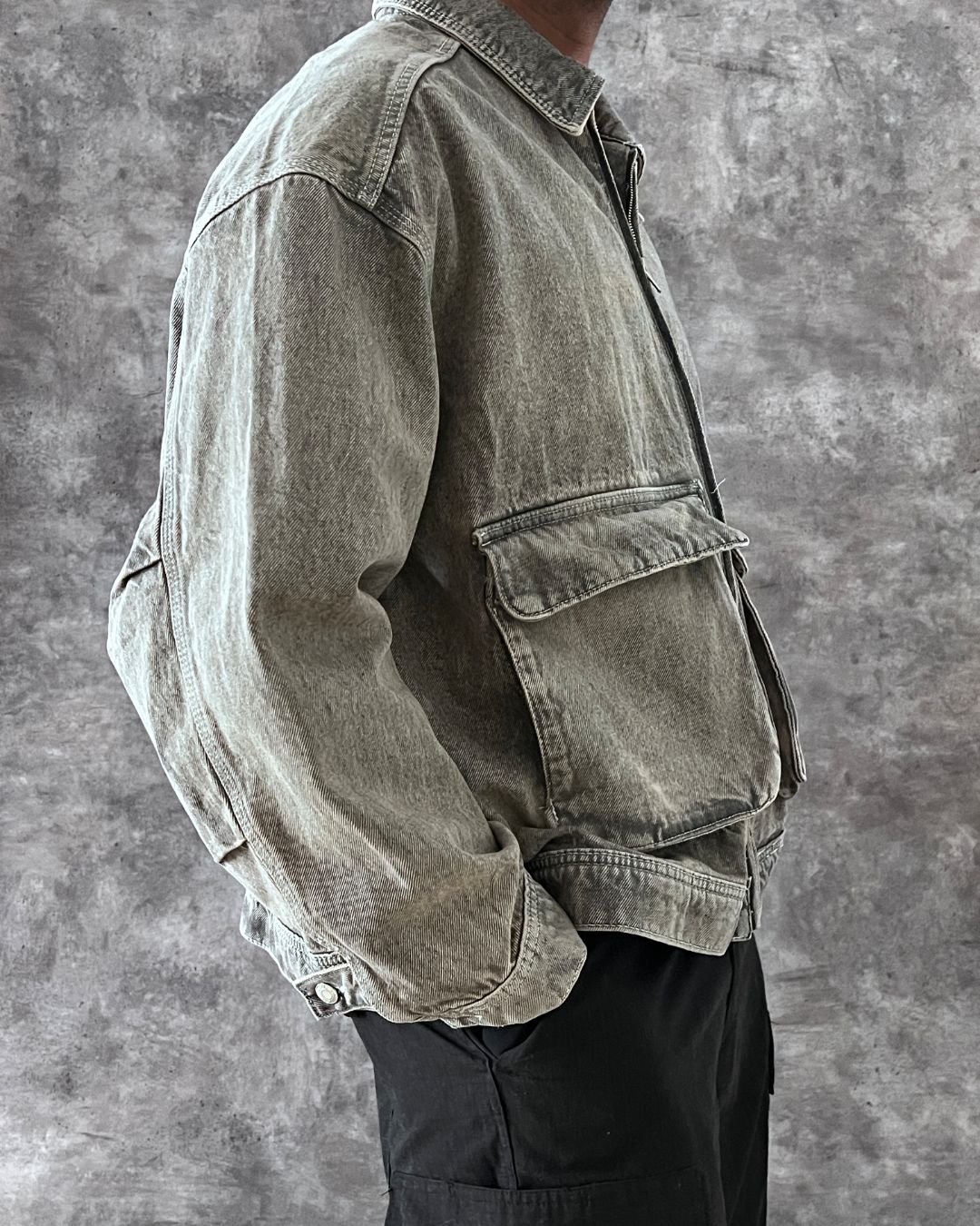DENIM JACKET BOXY FIT (M)
