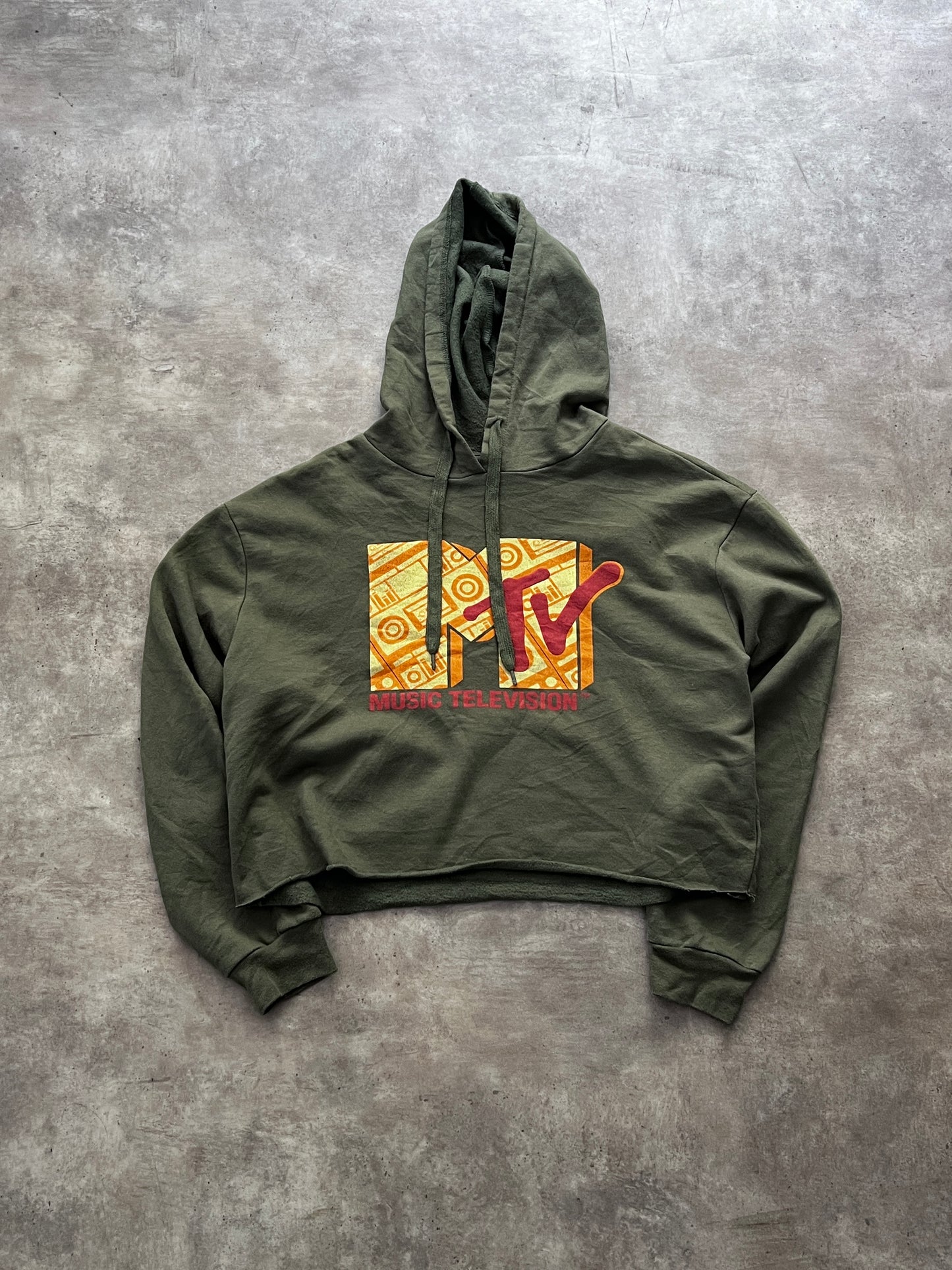 MTV green hoodie (S)