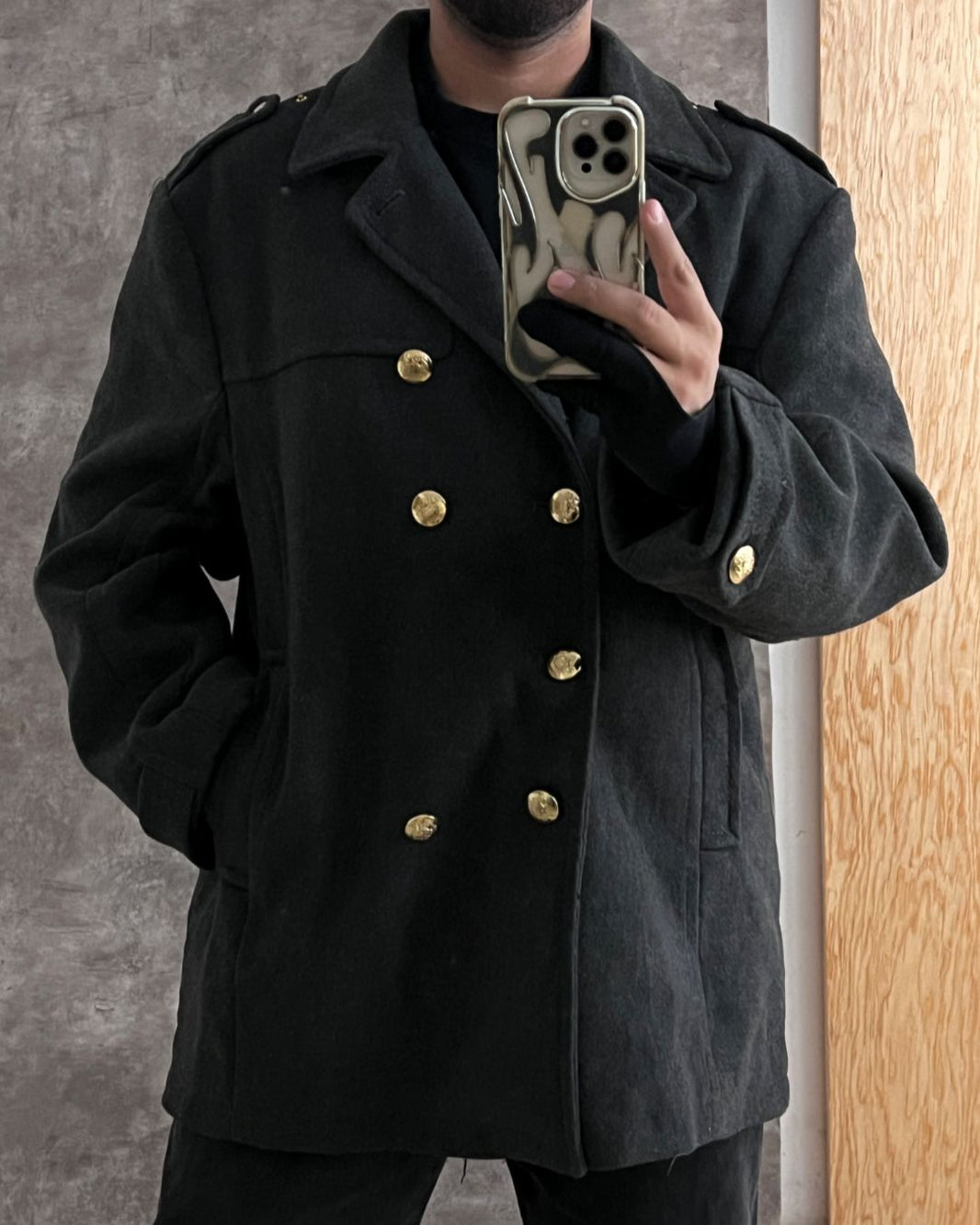 MILITARY WOOL COAT (2XL)