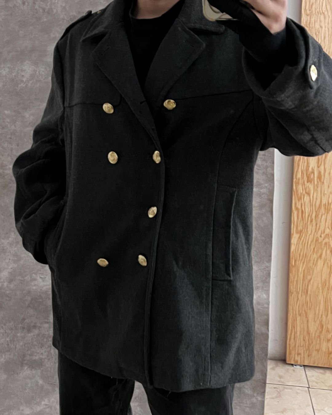 MILITARY WOOL COAT (2XL)