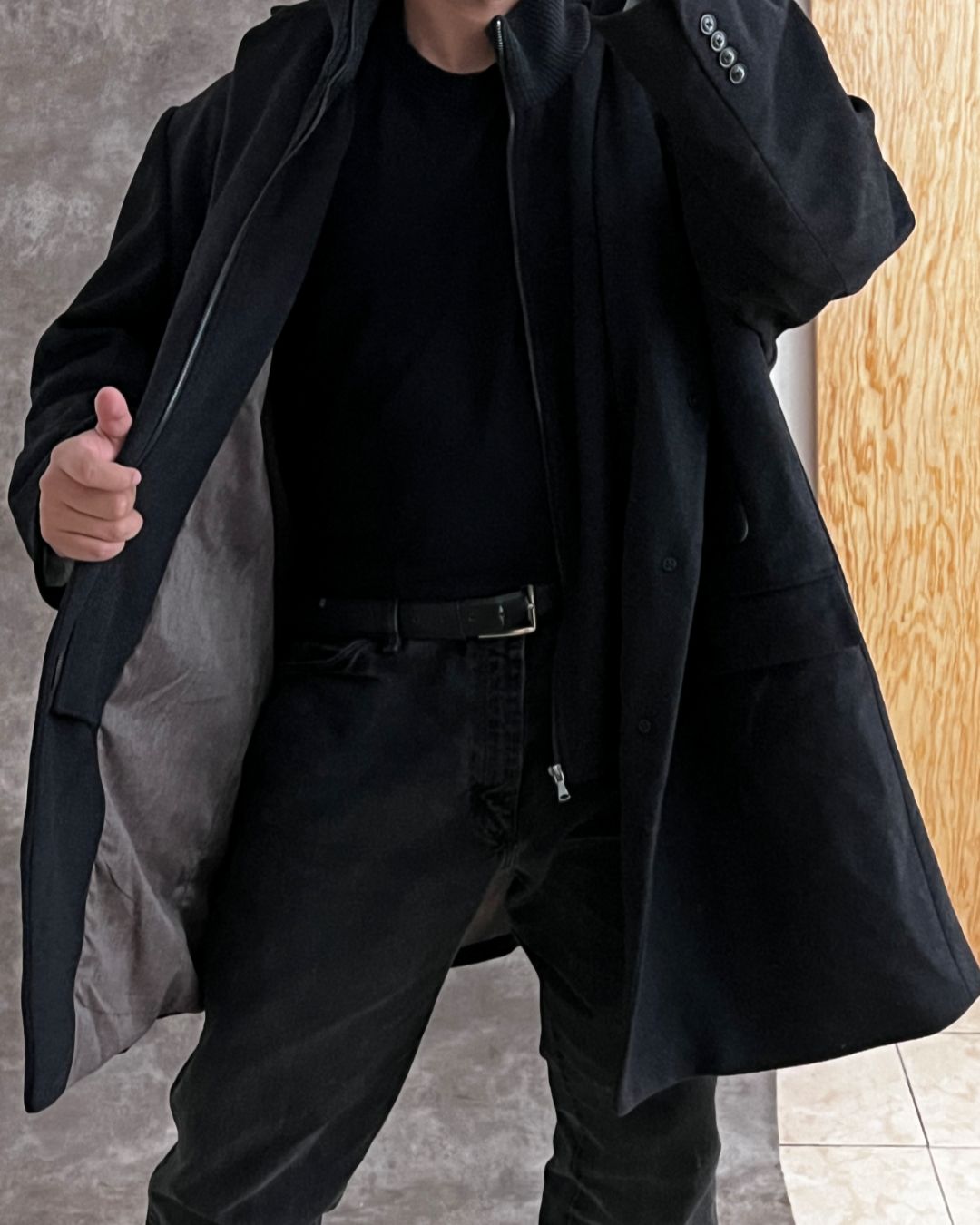BLACK GABARDINA DOUBLE (3XL)