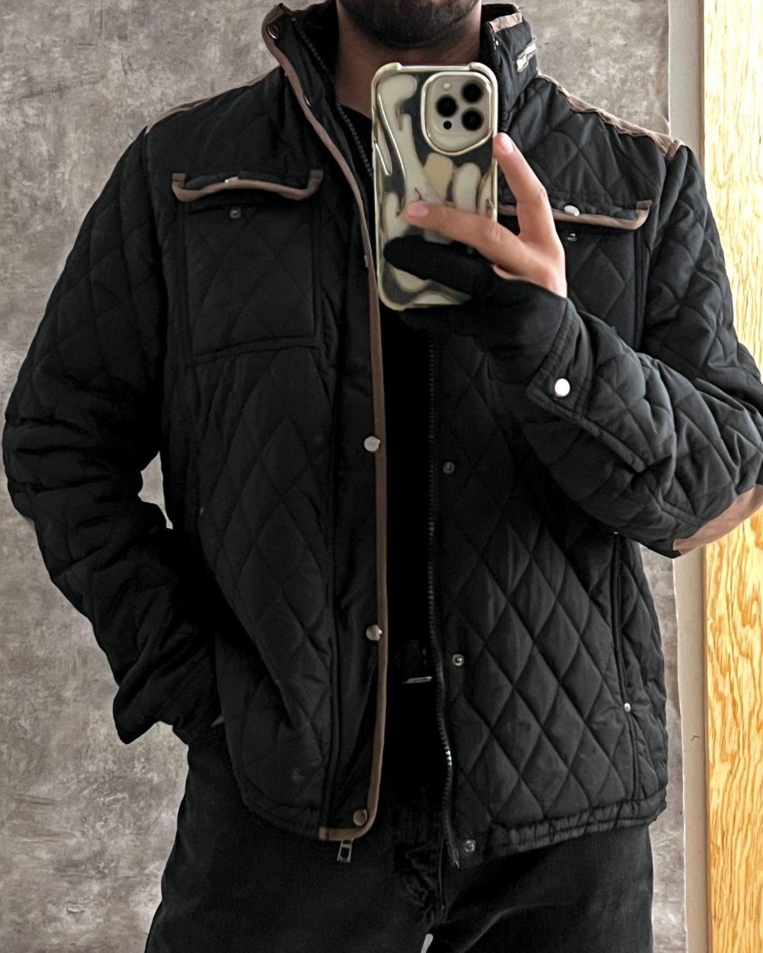 QUILTED JACKET (L)