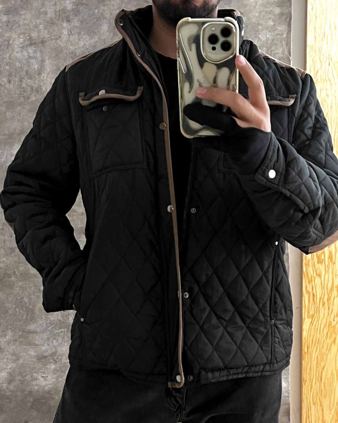 QUILTED JACKET (L)