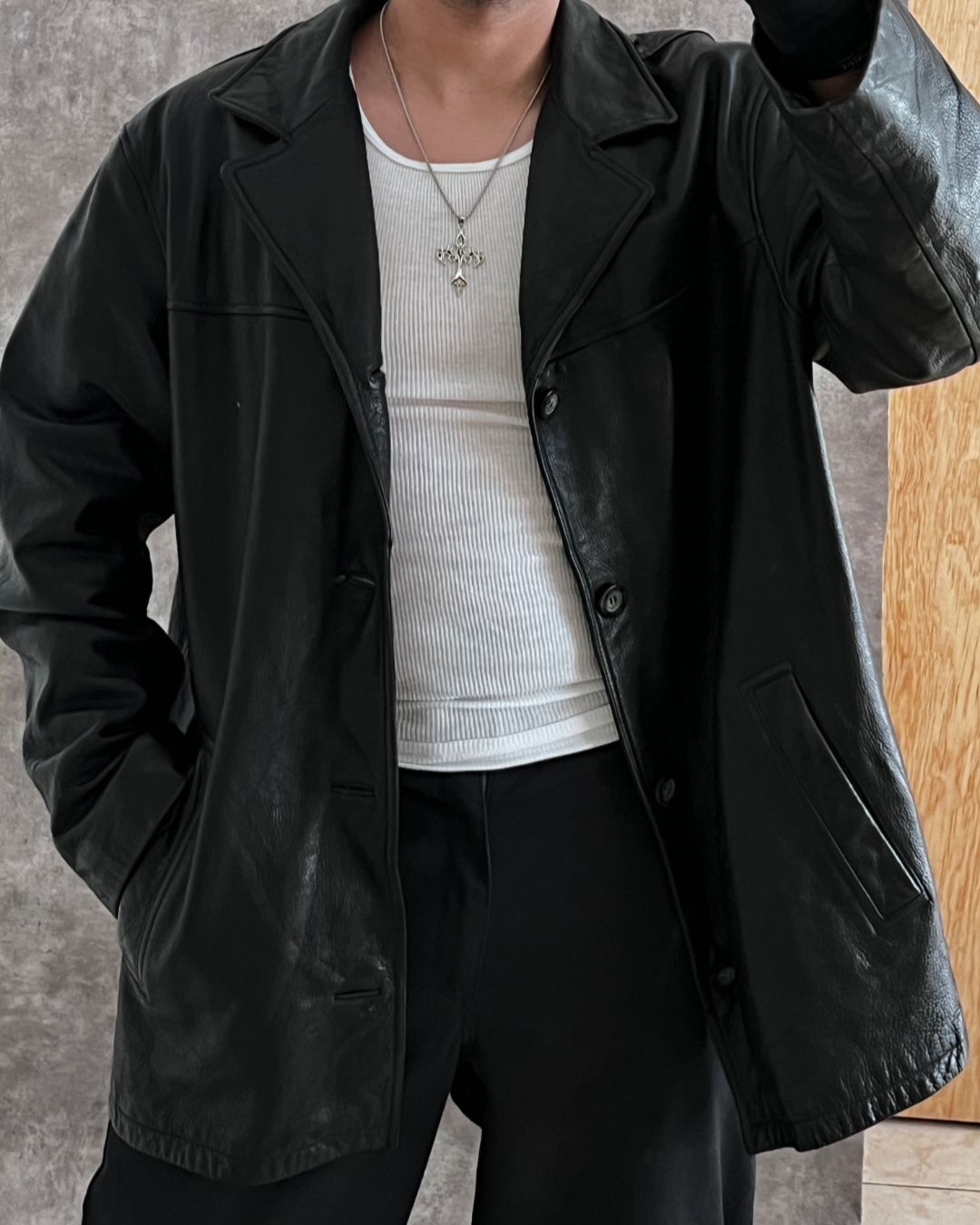 GUESS LEATHER GABARDINE (XL)