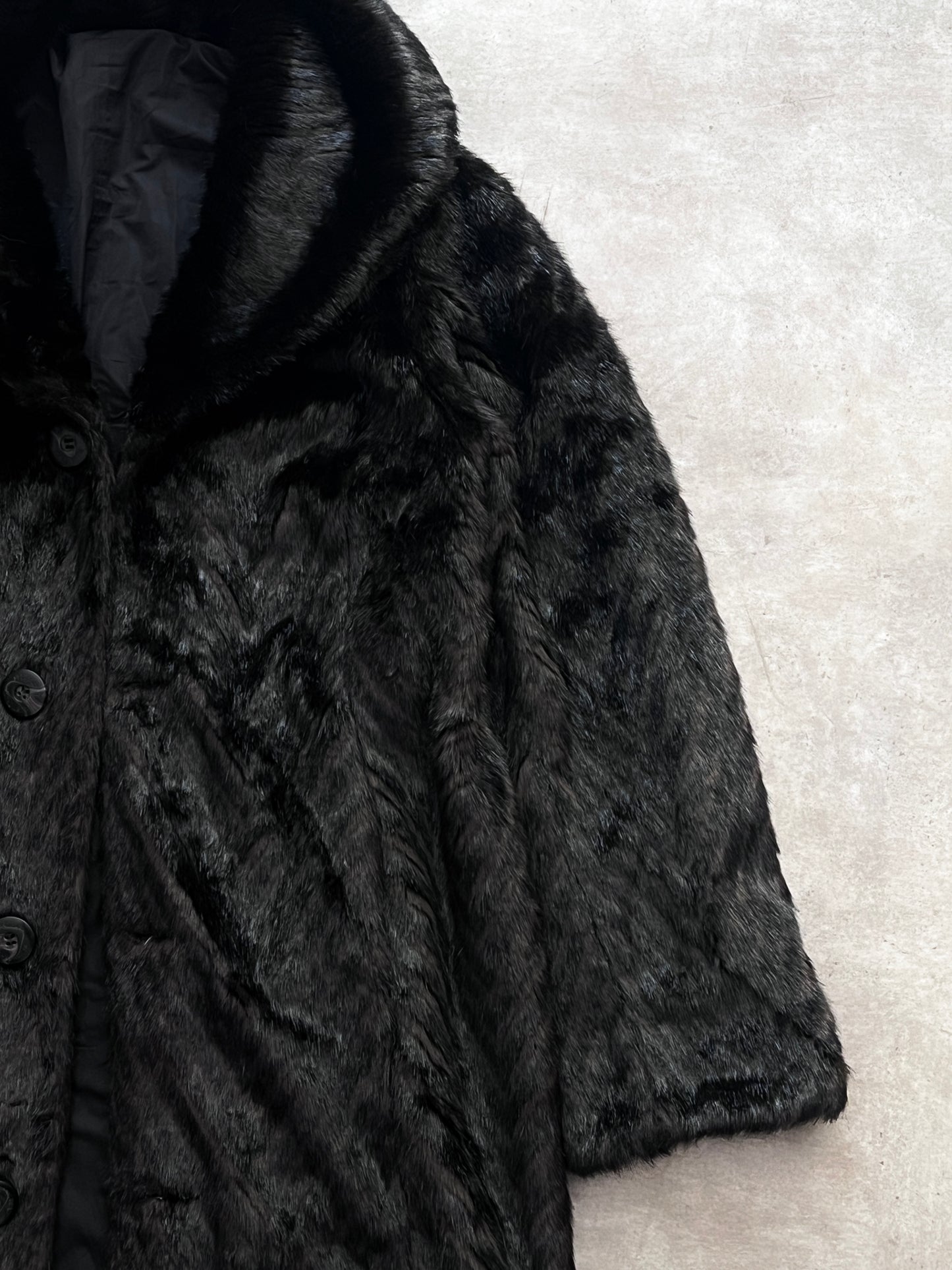 FAUX FUR DOUBLE VIEW COAT (S)