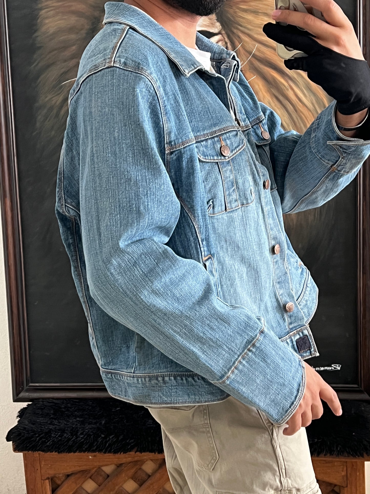 Boxy denim jacket (M)