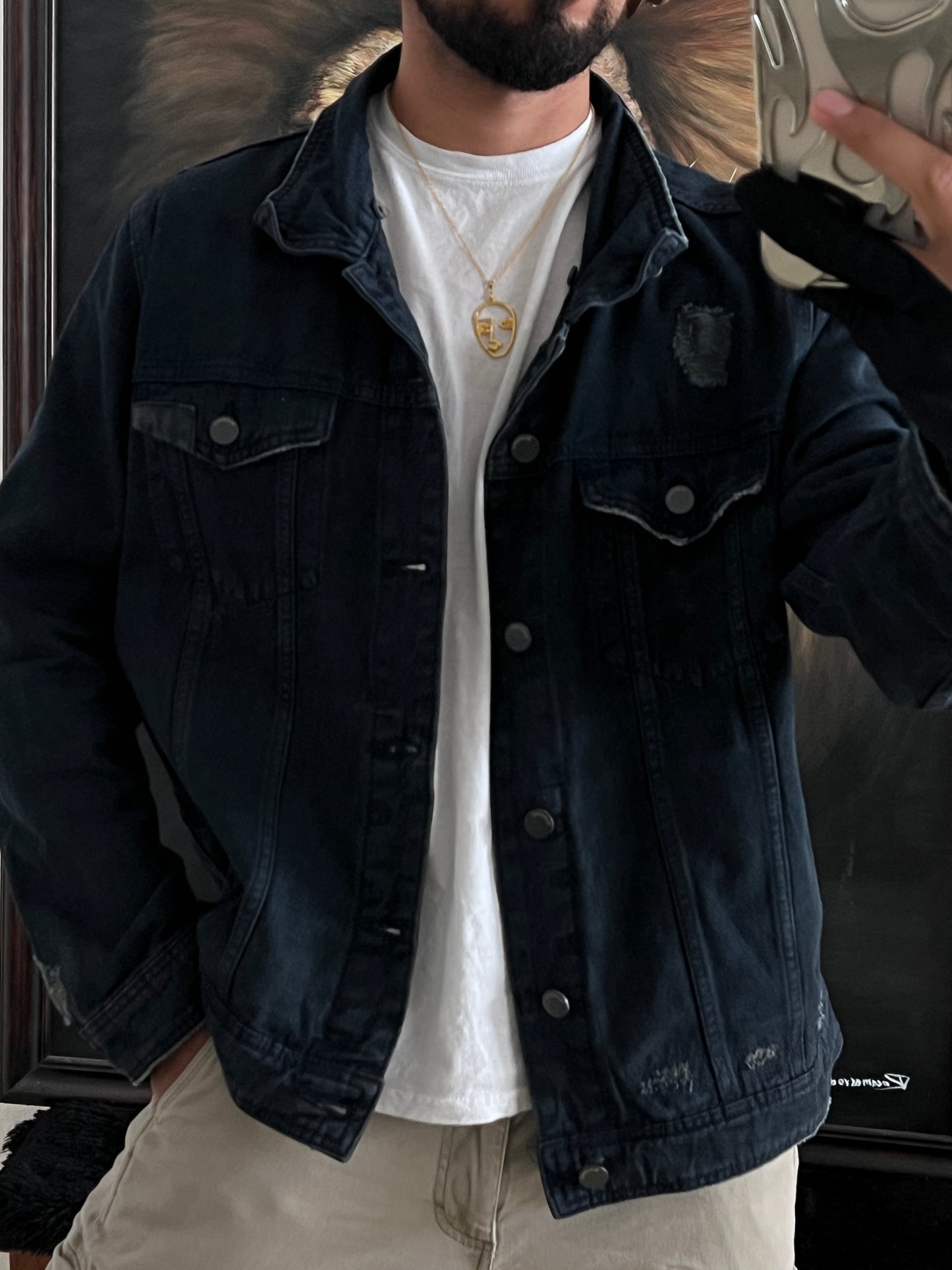 Blue denim jacket NY (M)