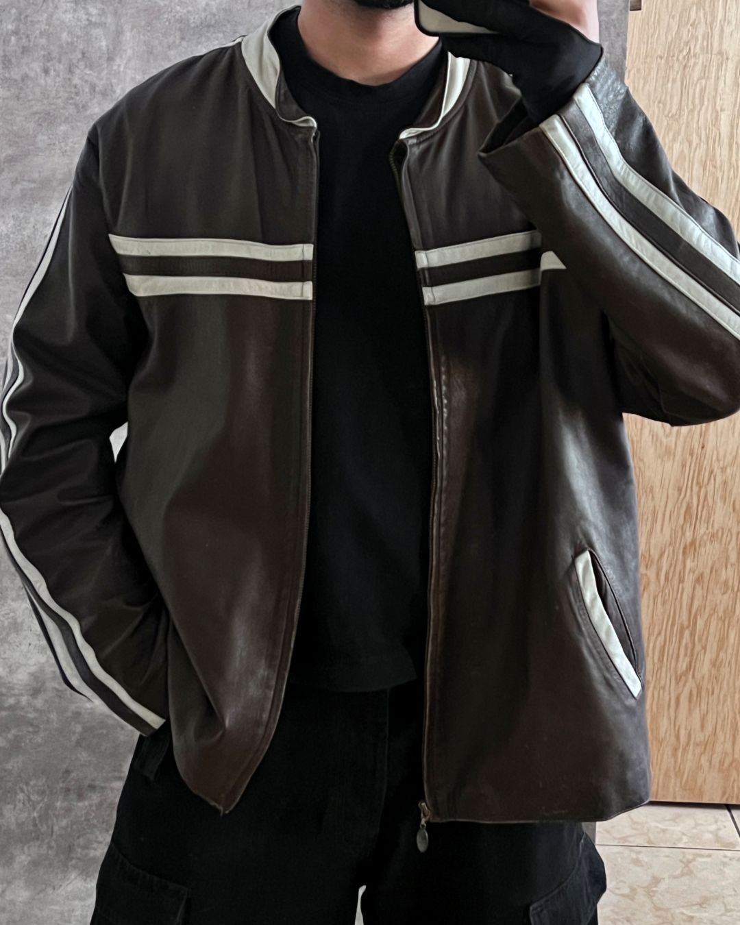 RACER LEATHER JACKET (XL)