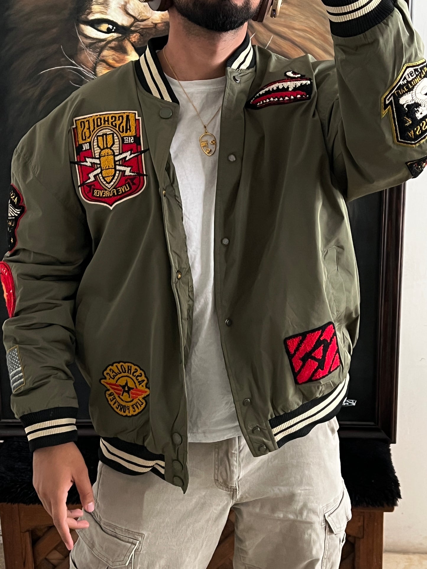 As#holes Bomber Jacket (L)