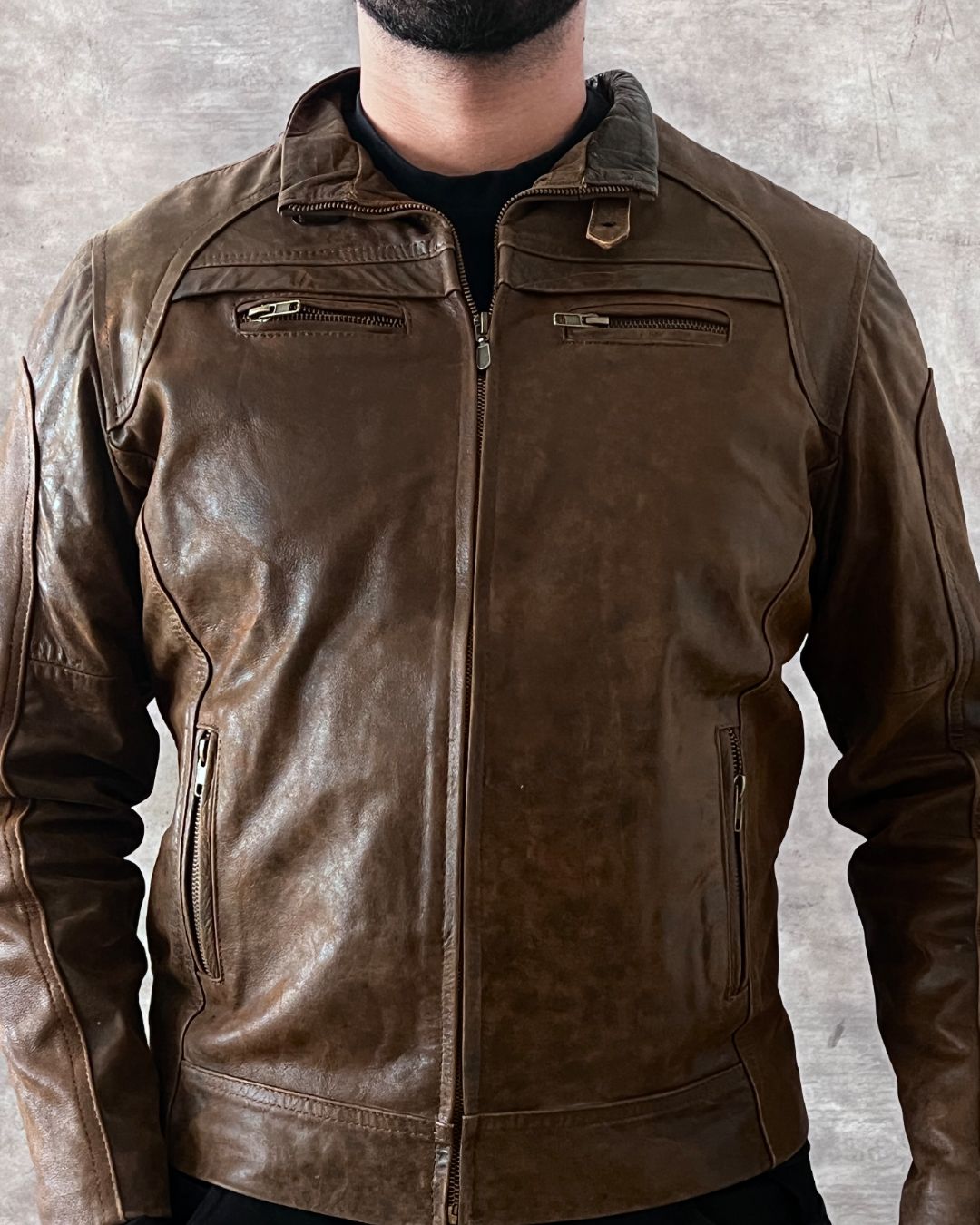 BK LEATHER JACKET (S)