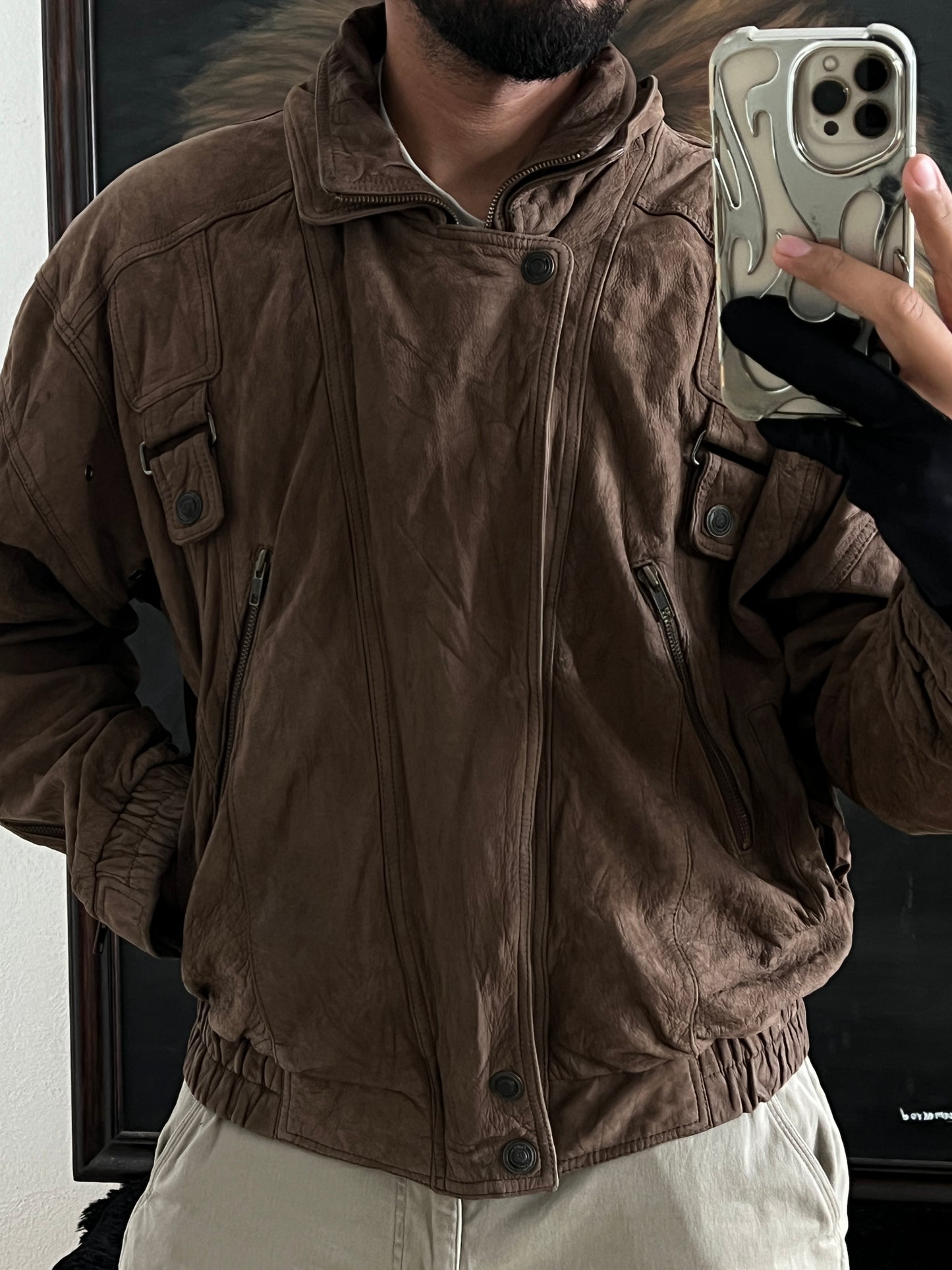 Vintage leather jacket 3M (L)