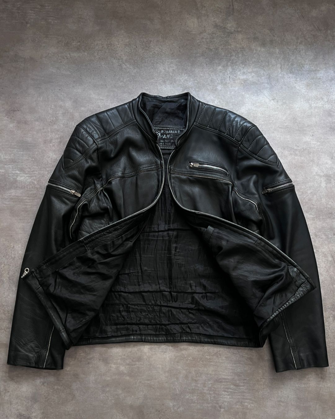 BIKER LEATHER JACKET (S)
