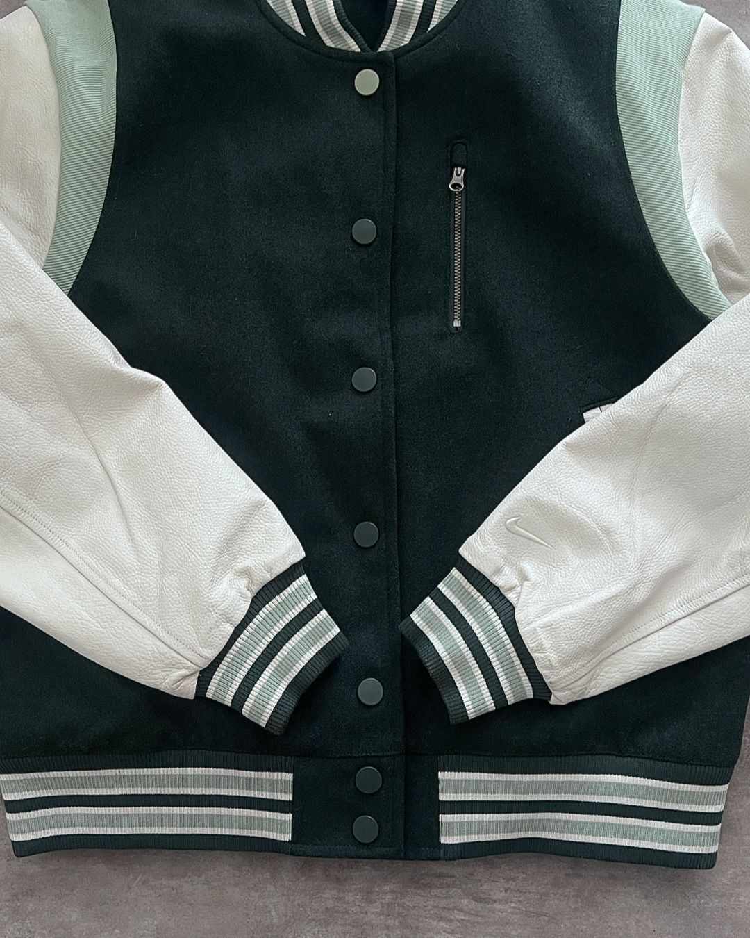 LEATHER WOOL DETROYER NIKE JACKET (S)