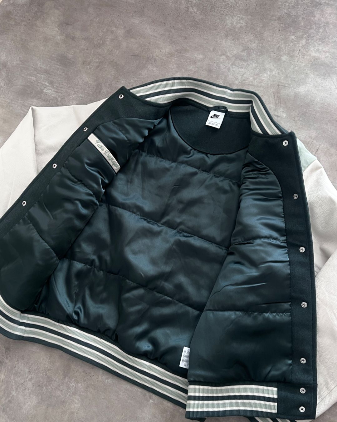 LEATHER WOOL DETROYER NIKE JACKET (S)