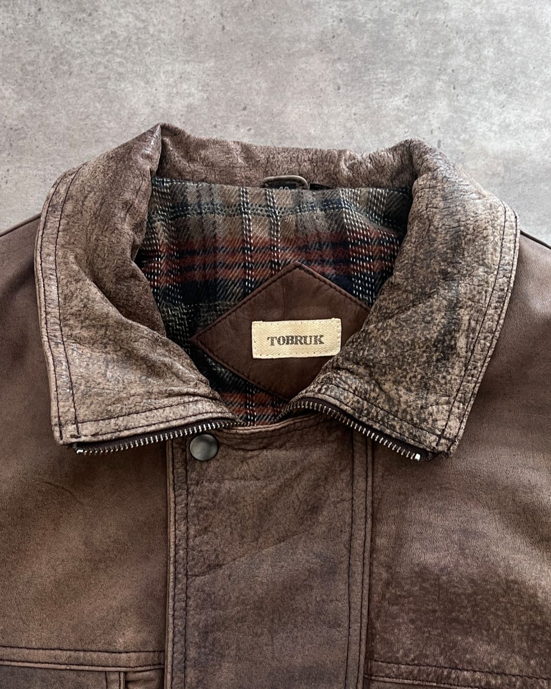 LEATHER HUNTER JACKET (M)