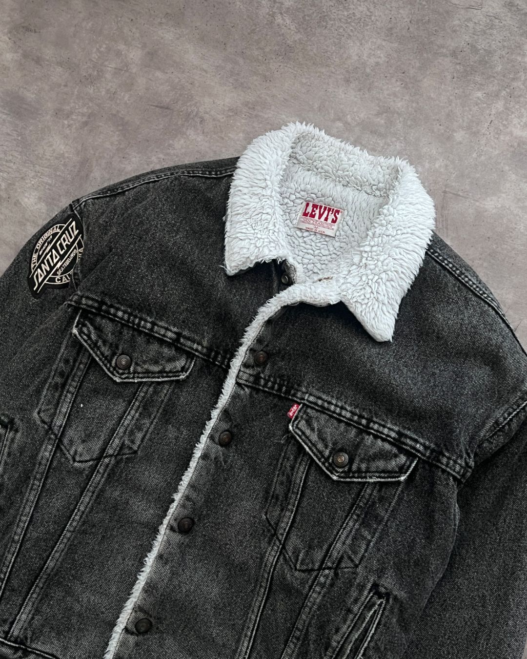 VINTAGE SANTA CRUZ SHERPA JACKET LEVI'S (M)