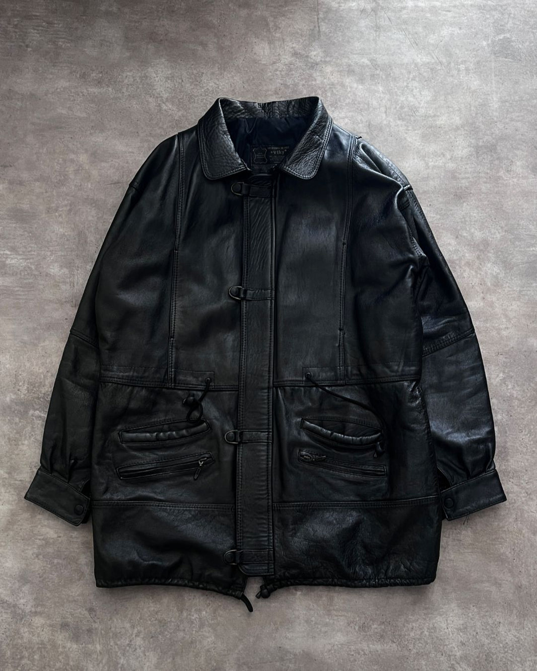 HUNTER BLCK LEATHER JACKET (M)