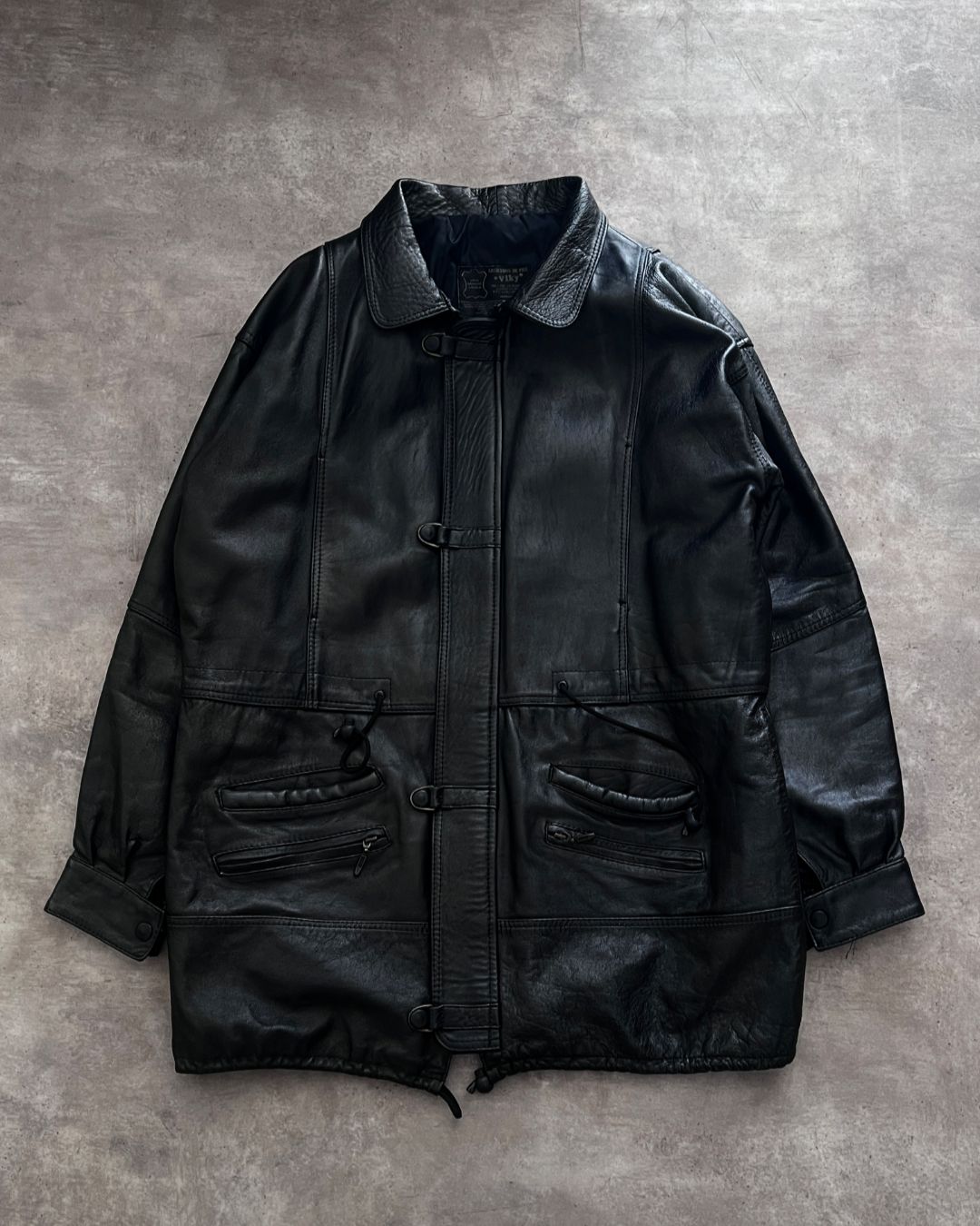 HUNTER BLCK LEATHER JACKET (M)