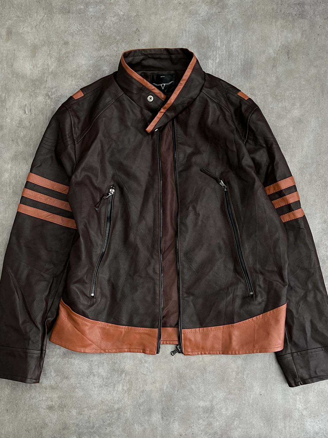 Leather racer jacker (M)